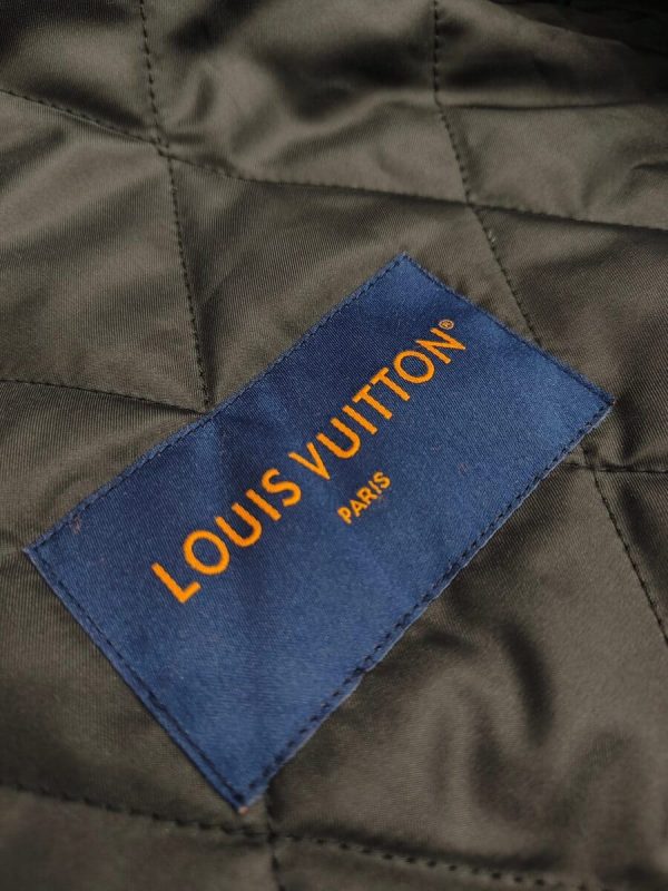 LV Jacket Monogram Flocked Nylon Bomber
