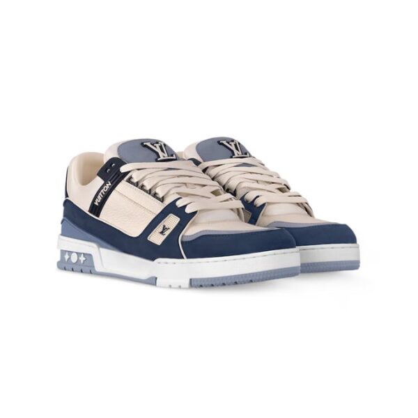 Trainer Navy Beige Mesh