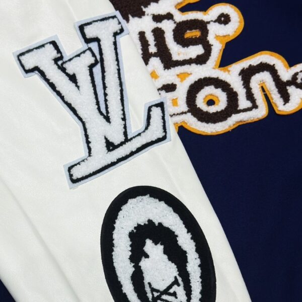 LV Jacket Blue White Patches