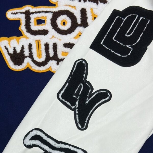 LV Jacket Blue White Patches