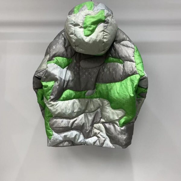 LV Jacket Patchworked Portrait Puffer