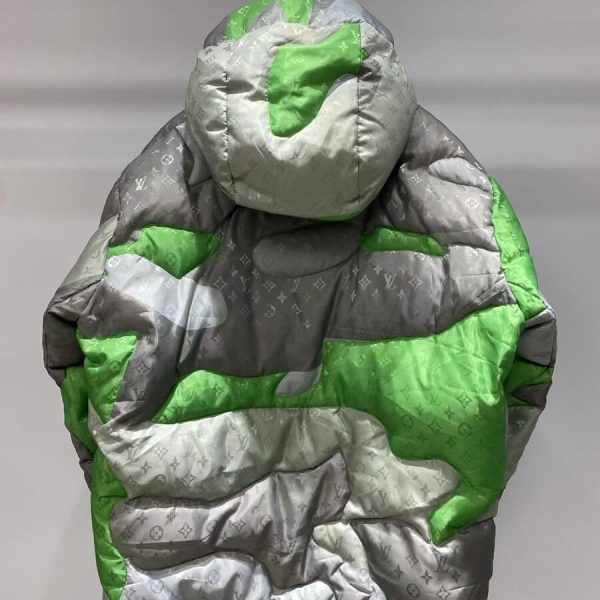 LV Jacket Patchworked Portrait Puffer