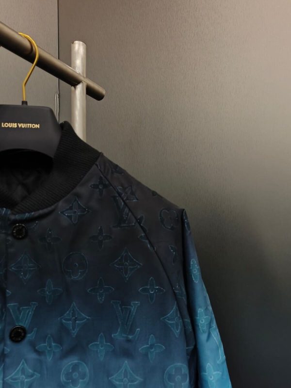 LV Jacket Monogram Flocked Nylon Bomber