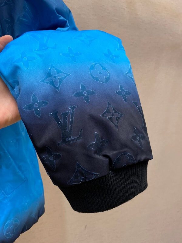 LV Jacket Monogram Flocked Nylon Bomber