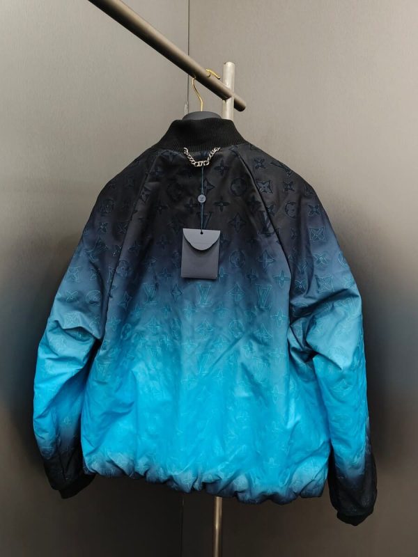 LV Jacket Monogram Flocked Nylon Bomber