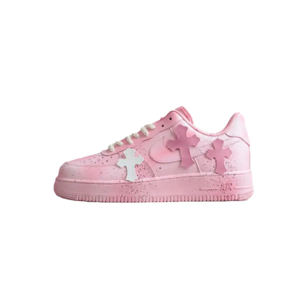 AF1 Pink Chrome Heart