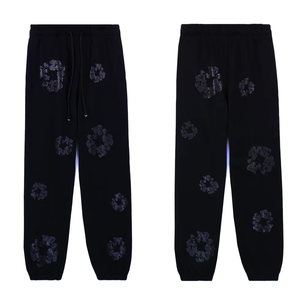 DNM TRS Cashmere Swarovski Cotton Wreath Zip Hoodie & Sweatpant Set