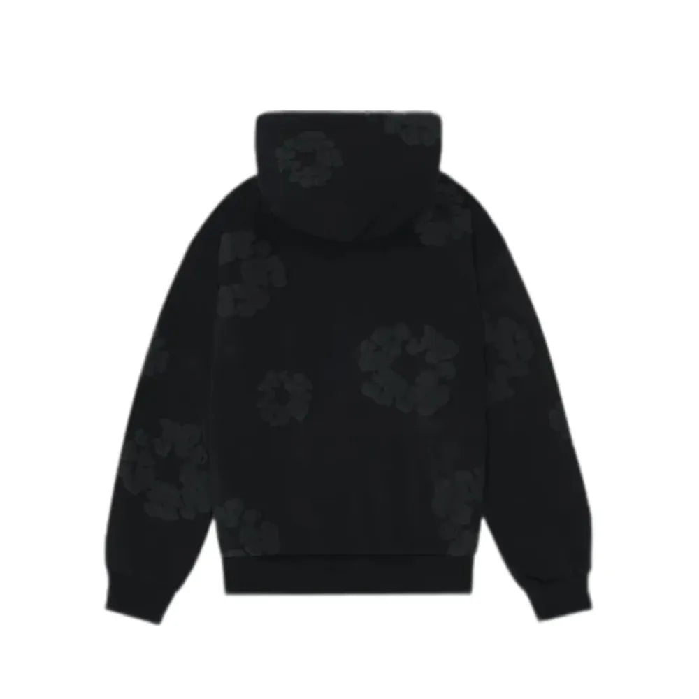 DNM TRS Cotton Wreath Hooded Sweatshirt Black Monochrome