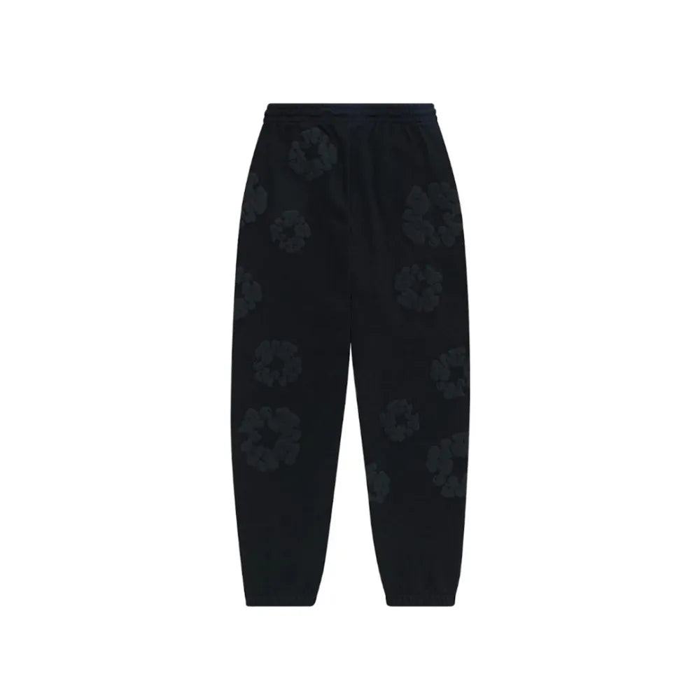 DNM TRS Cotton Wreath Sweatpants Black Monochrome