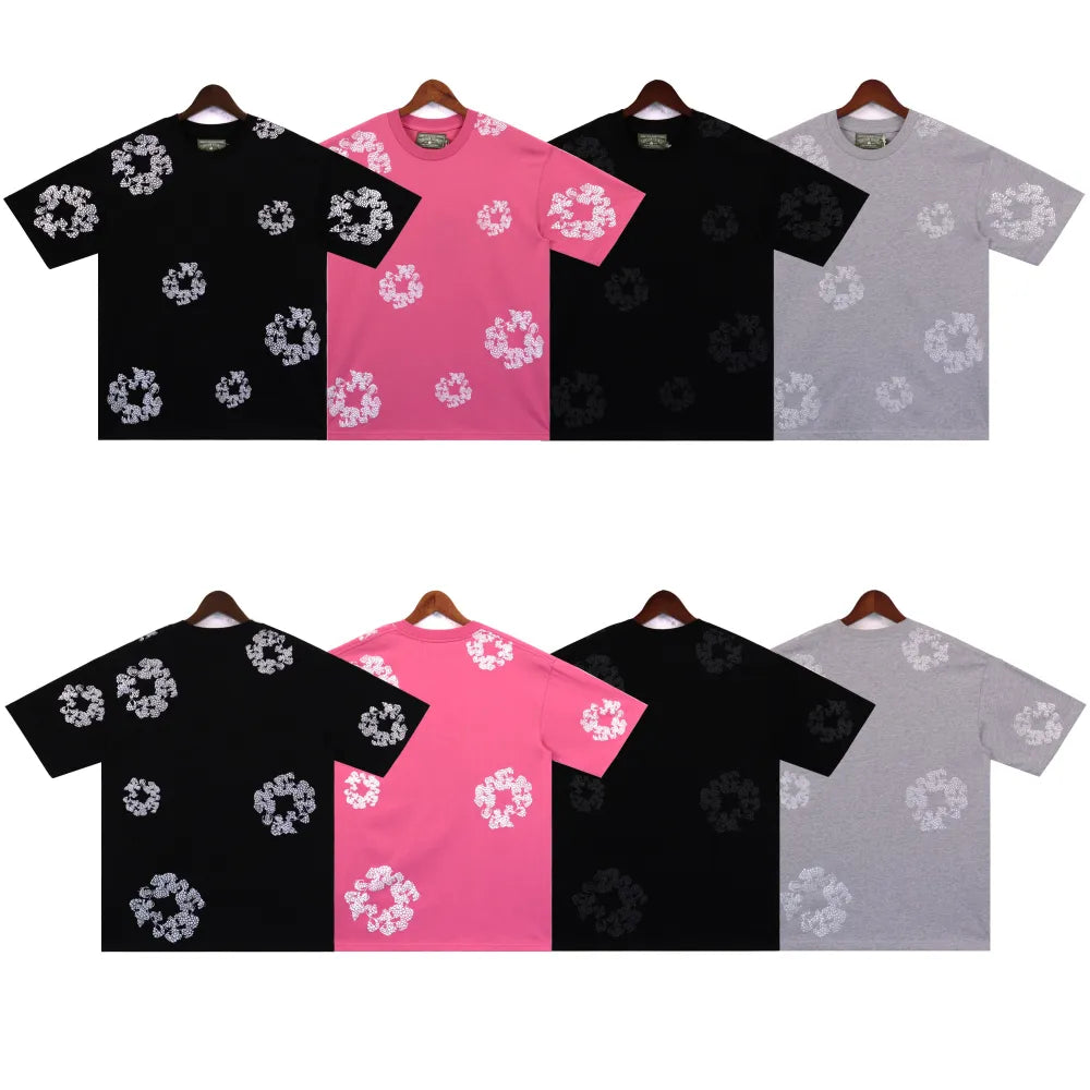 DNM TRS Glitter Patch Floral Print