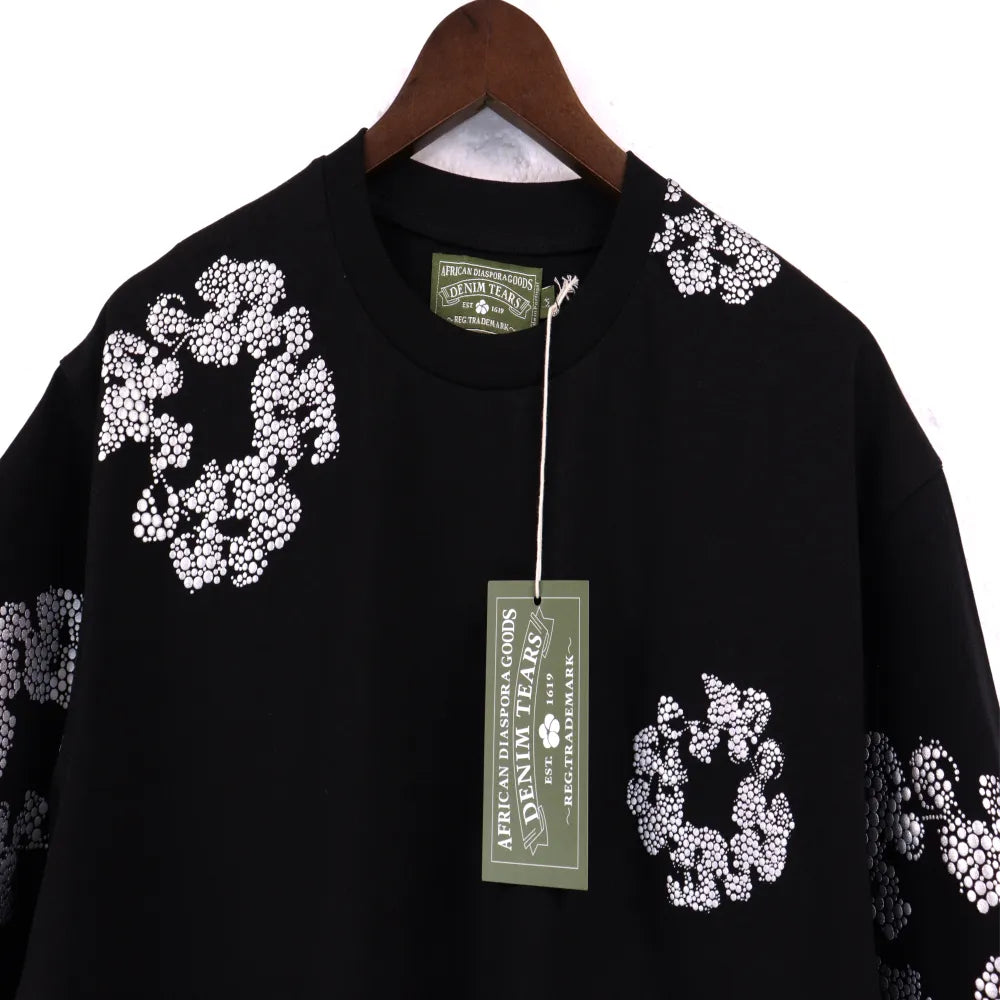 DNM TRS Glitter Patch Floral Print