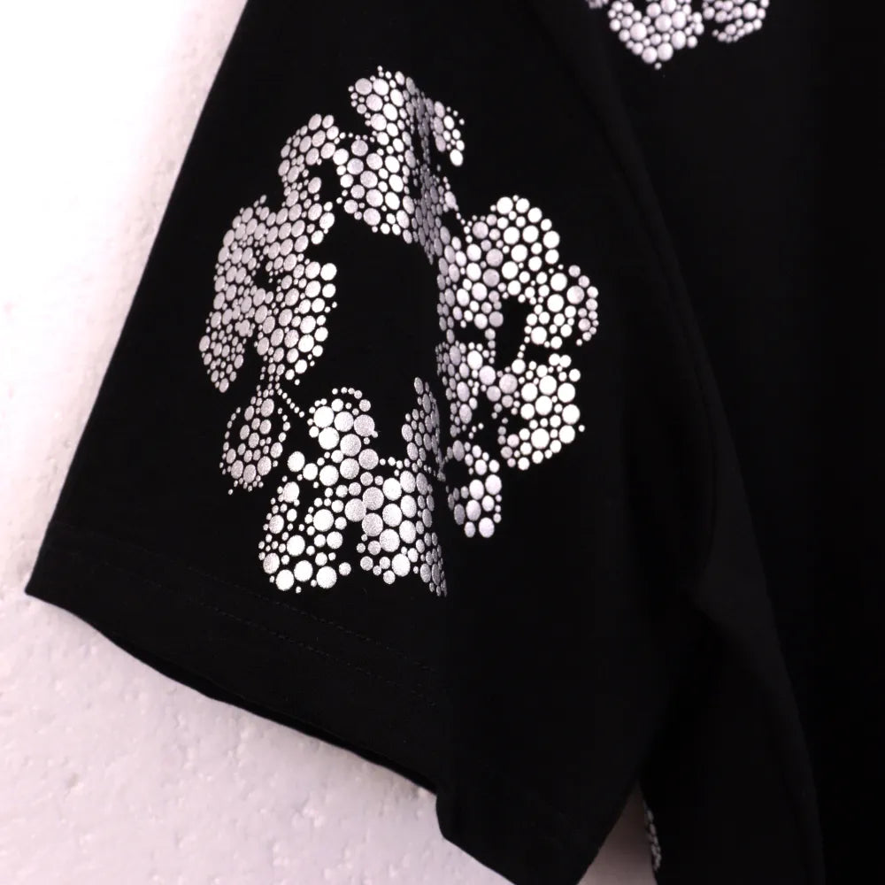 DNM TRS Glitter Patch Floral Print