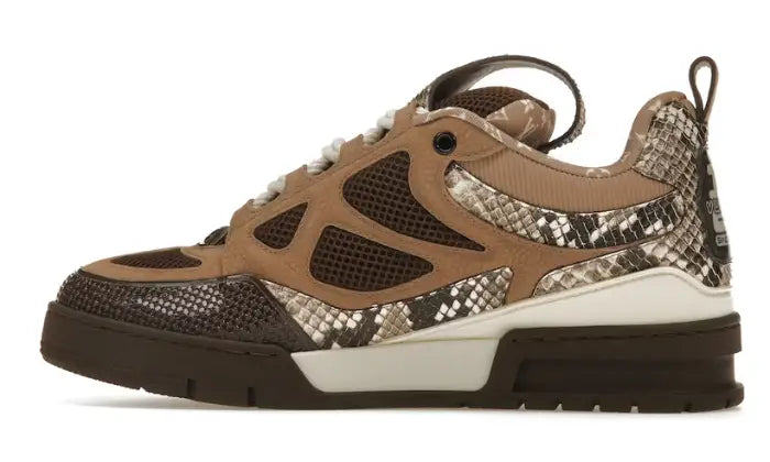 LV SKATE BROWN SNAKESKIN