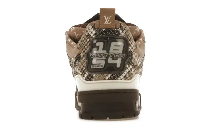 LV SKATE BROWN SNAKESKIN