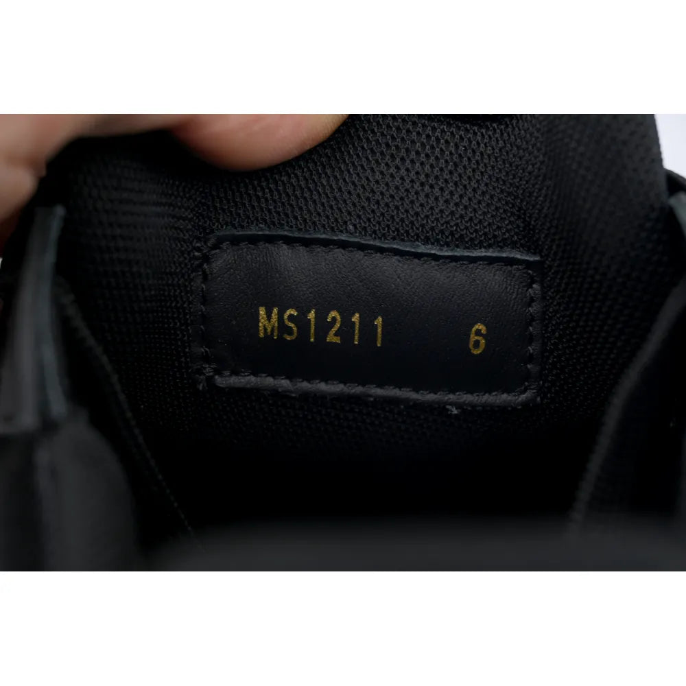 LV Black Lychee Patent Leather