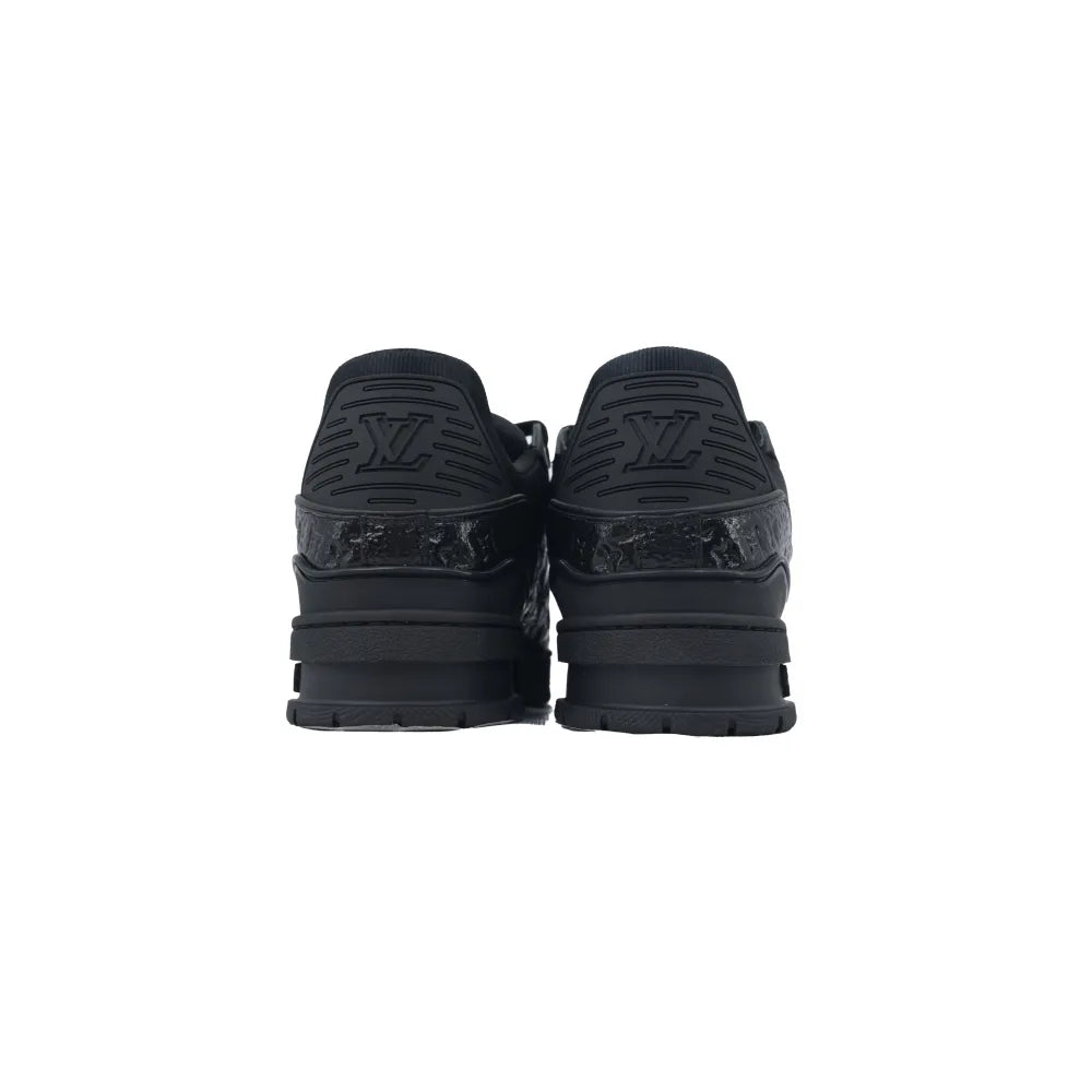 LV Black Lychee Patent Leather