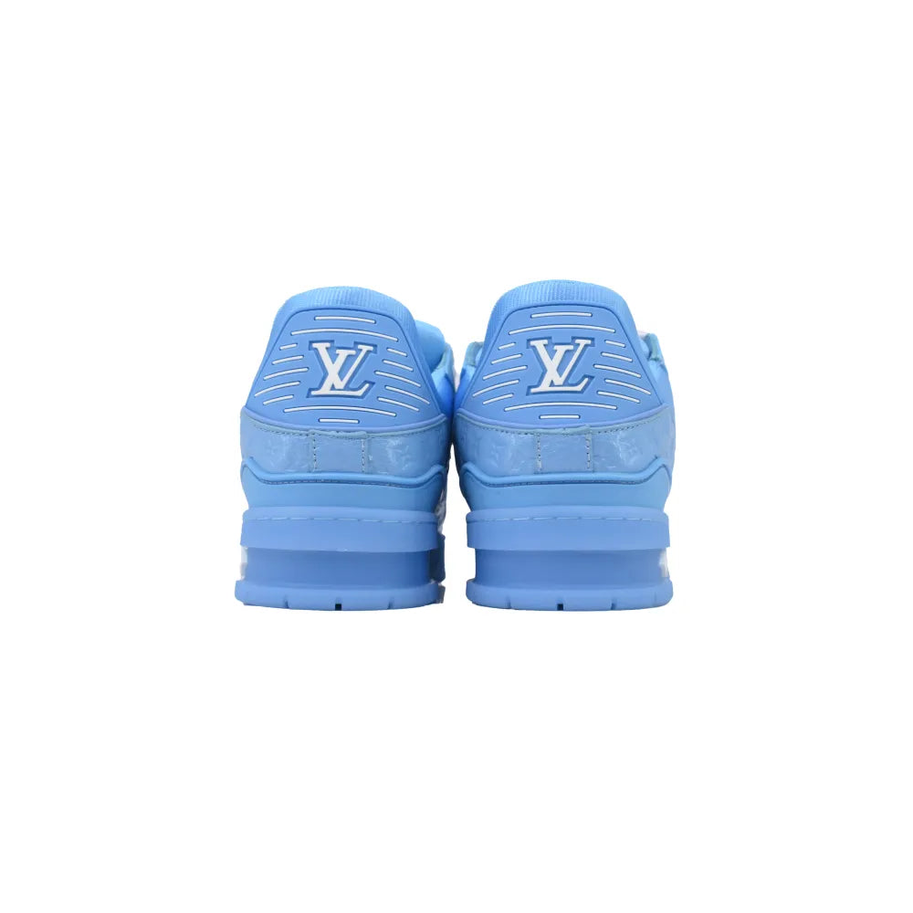 LV Blue Lychee Patent Leather