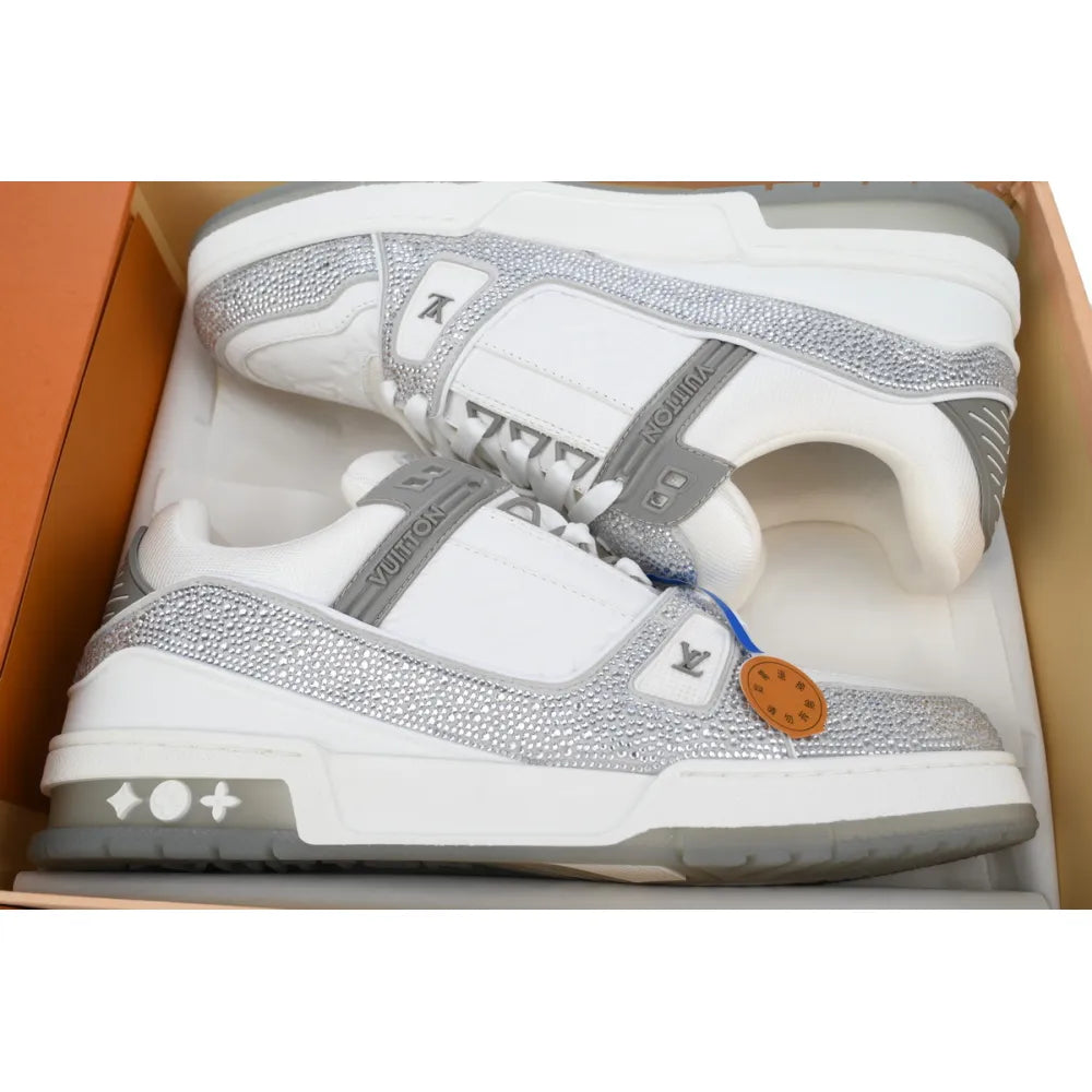 LV Grey White Swarovski