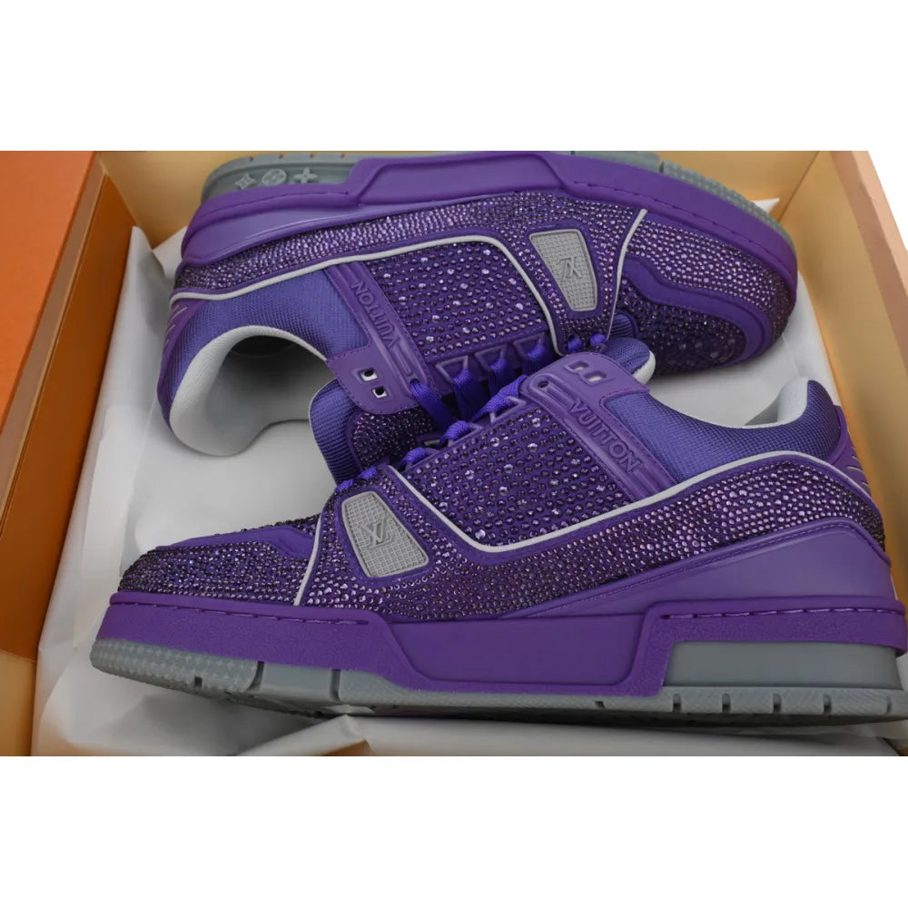 LV Purple Swarovksi Crystals