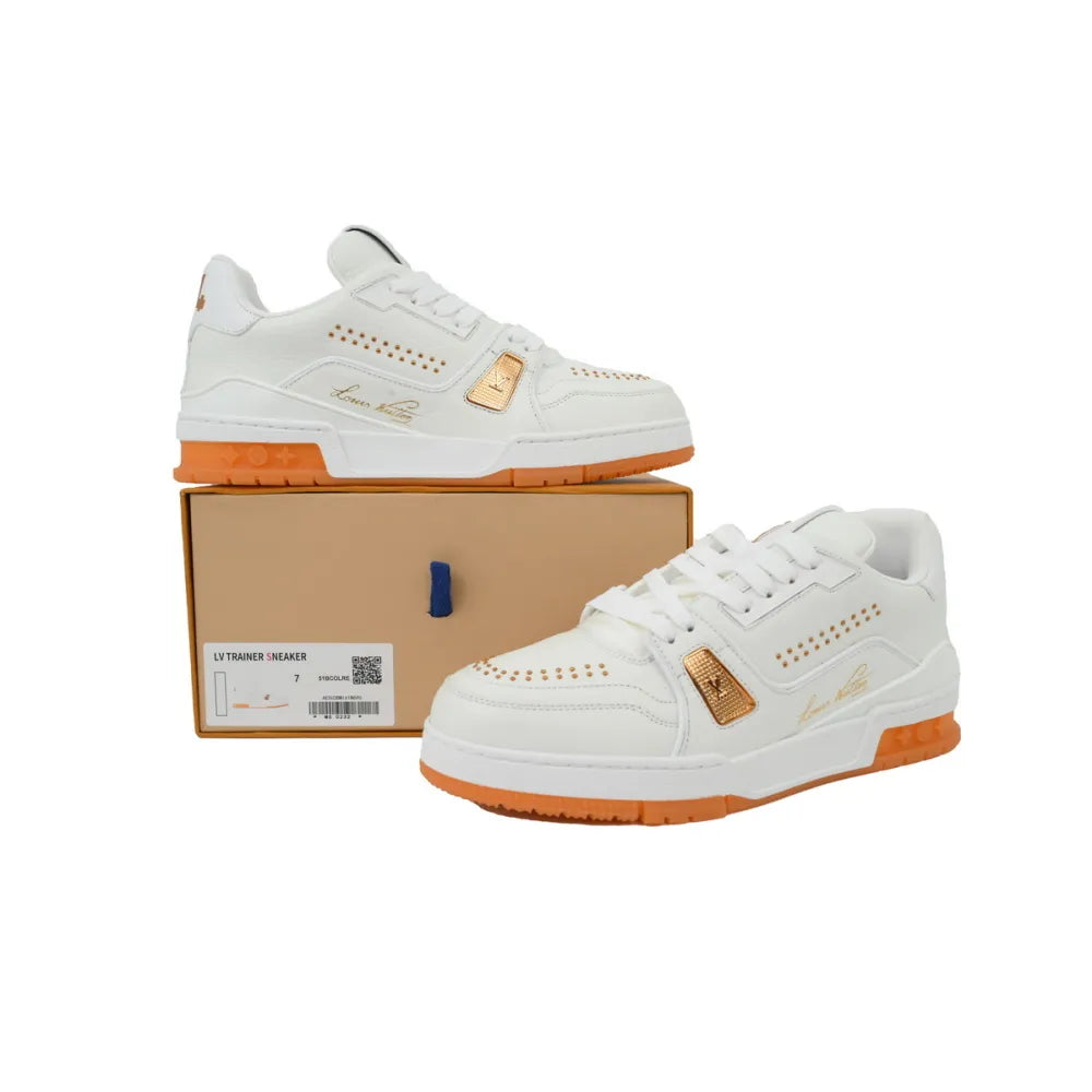 LV White Orange Rivet