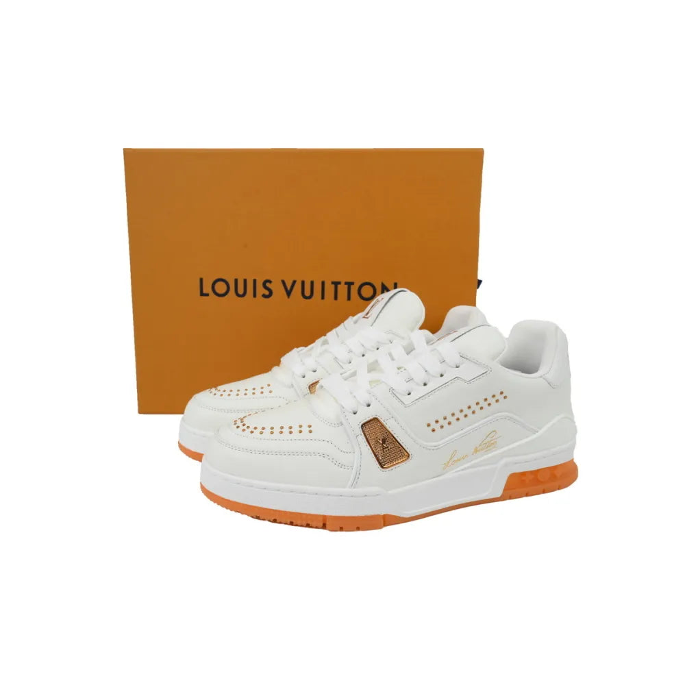 LV White Orange Rivet