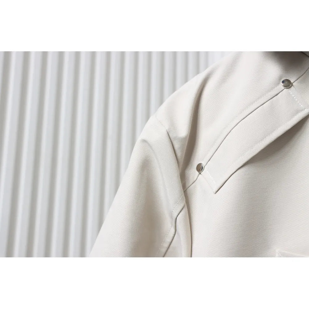 MK Men’s Balistic Bomber Zip-Up Fur Jacket White