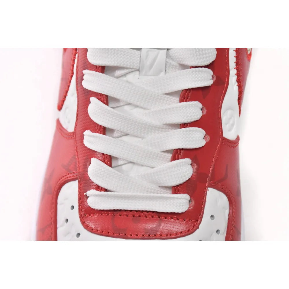 NK x LV 1 Low By Virgil Abloh White Red