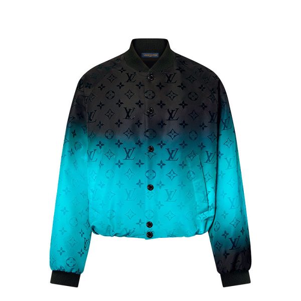 LV Jacket Monogram Flocked Nylon Bomber