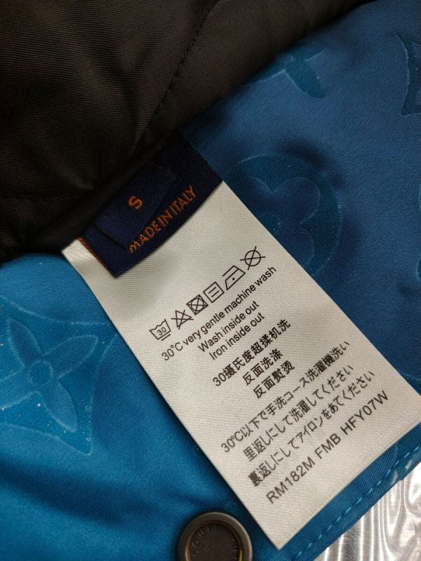 LV Jacket Monogram Flocked Nylon Bomber
