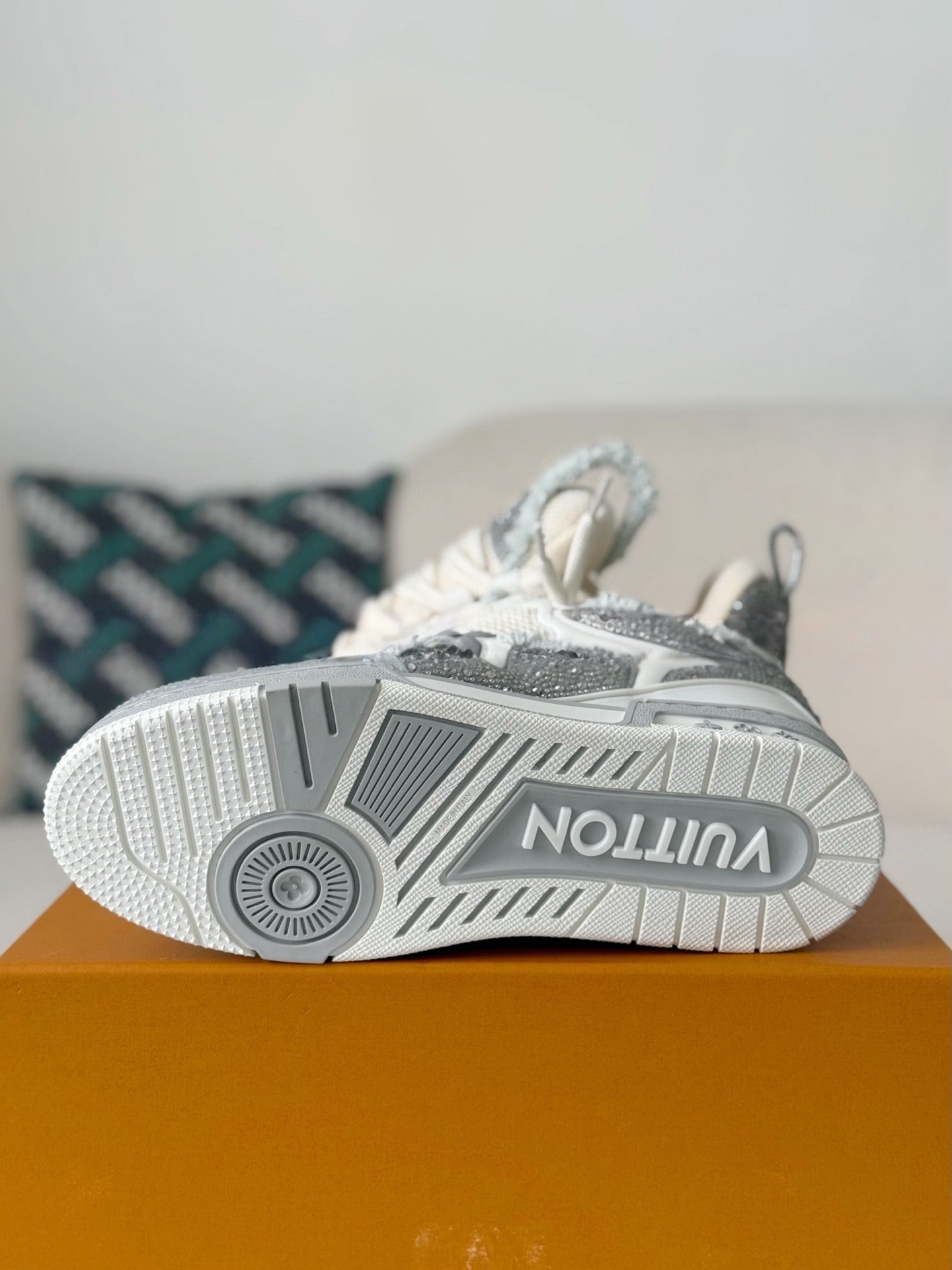 LV SKATE – GREY SWAROVSKY