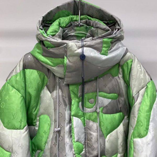 LV Jacket Patchworked Portrait Puffer