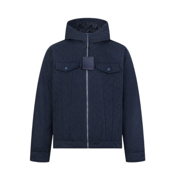 LV Jacket Denim Hooded Monogram