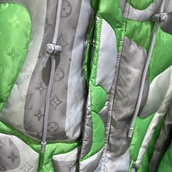 LV Jacket Patchworked Portrait Puffer