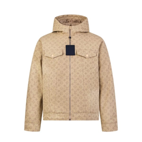 LV Jacket Denim Hooded Monogram